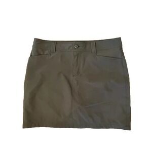 Eddie Bauer Skort Womens  8 Gray Active Stretch Short Hiking Golf